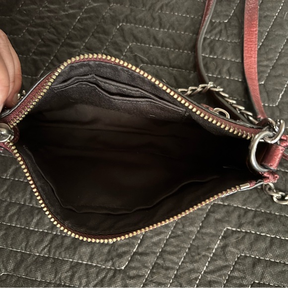 COACH Mickie Crossbody Bag - Metallic Burgundy - Picture 5 of 7